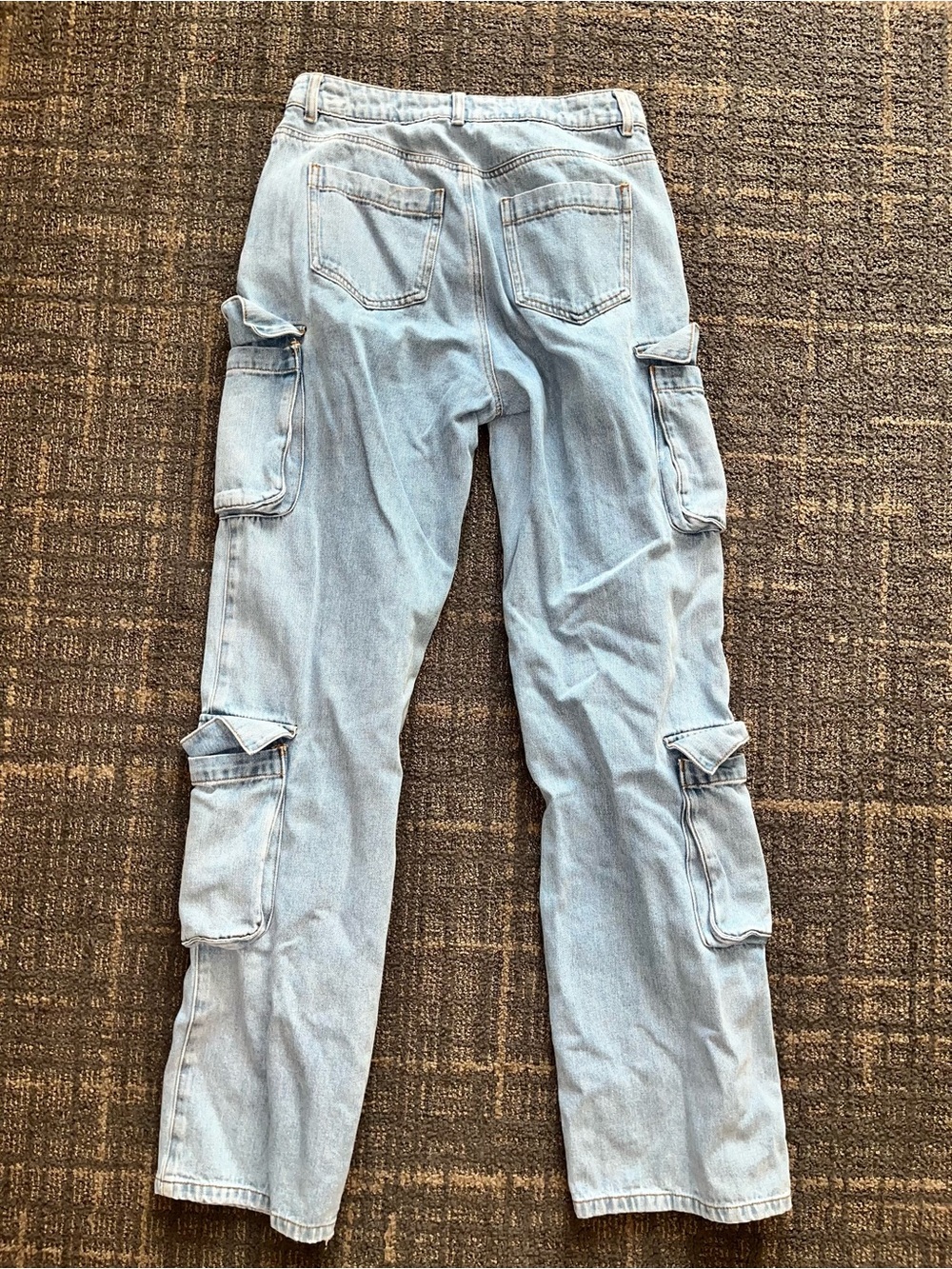 House of CB Ria Light Blue Cargo-Women’s Jeans - Picture 3 of 6
